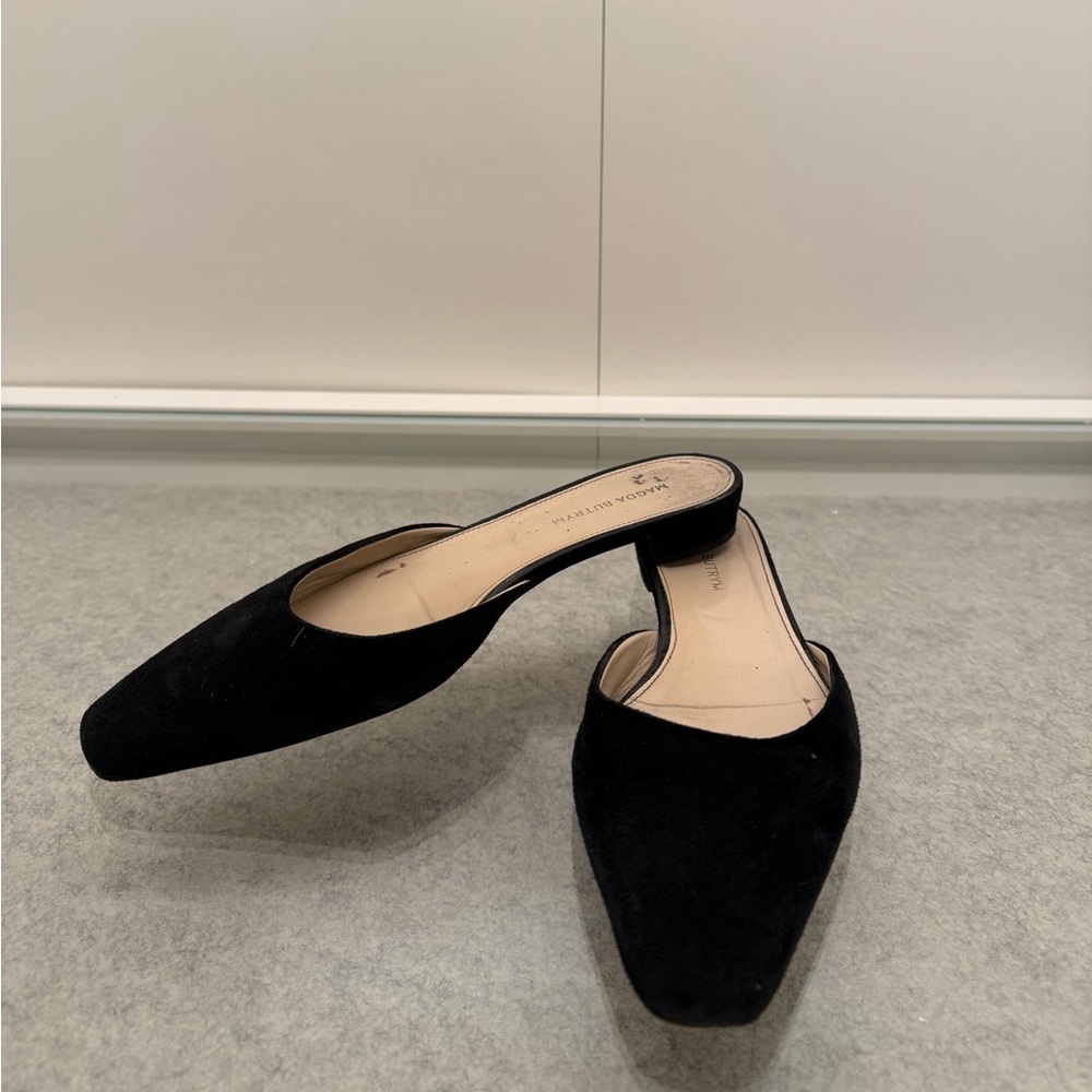 Magda Butrym Black Flat Mules